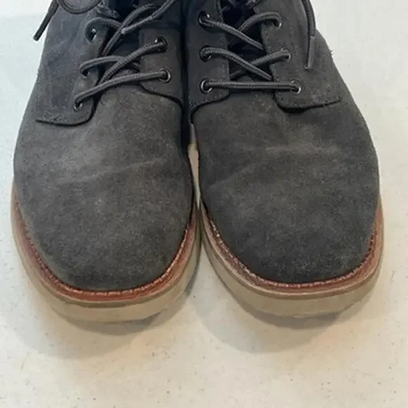TOMS Mens Boot Porter Charcoal Gray Suede Boots Suede Boots Lace Up Mens sz 12 - Picture 9 of 9